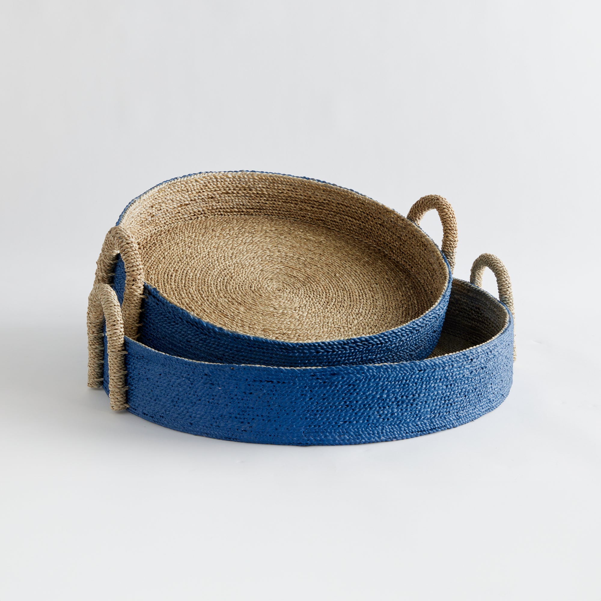TIANA SEAGRASS ROUND BASKETS, SET OF 2 - view 2