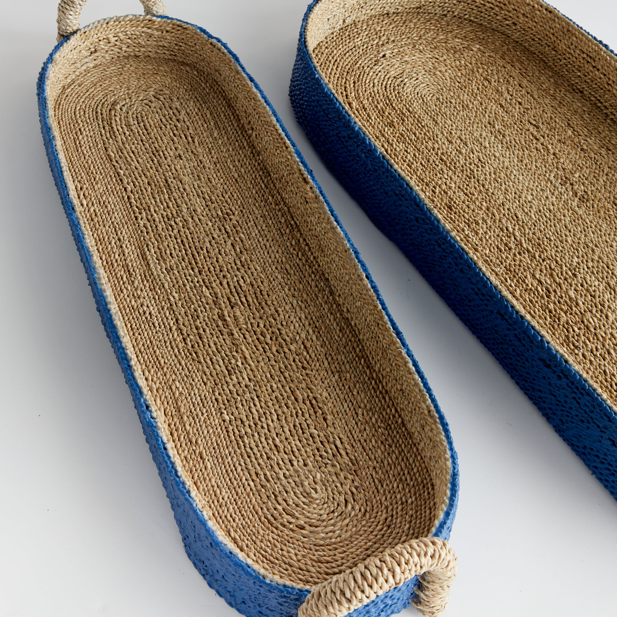 Tiana Seagrass Long Oval Baskets, Set Of 2 - View 4