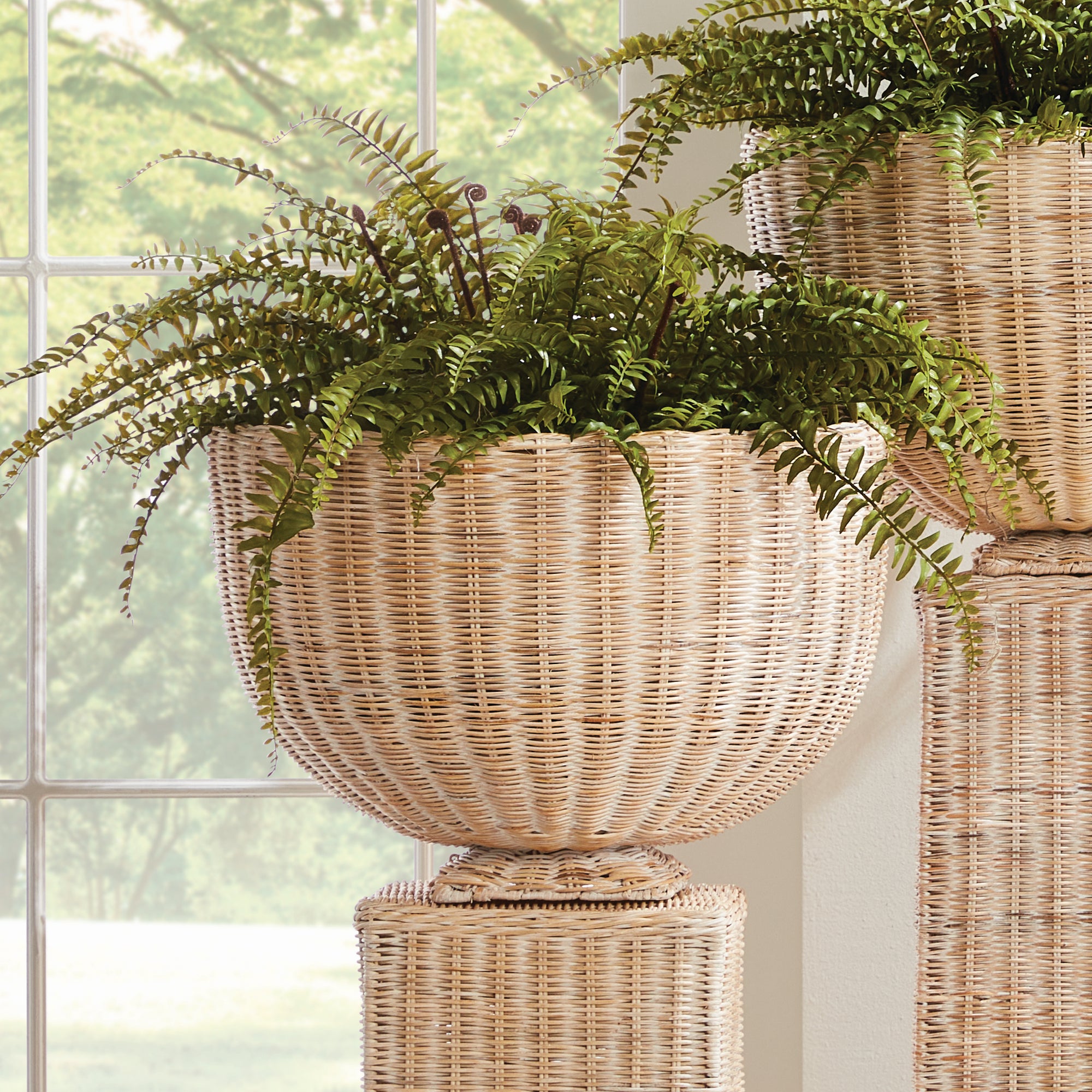 CHARLESTON RATTAN FOOTED BOWL - view 4