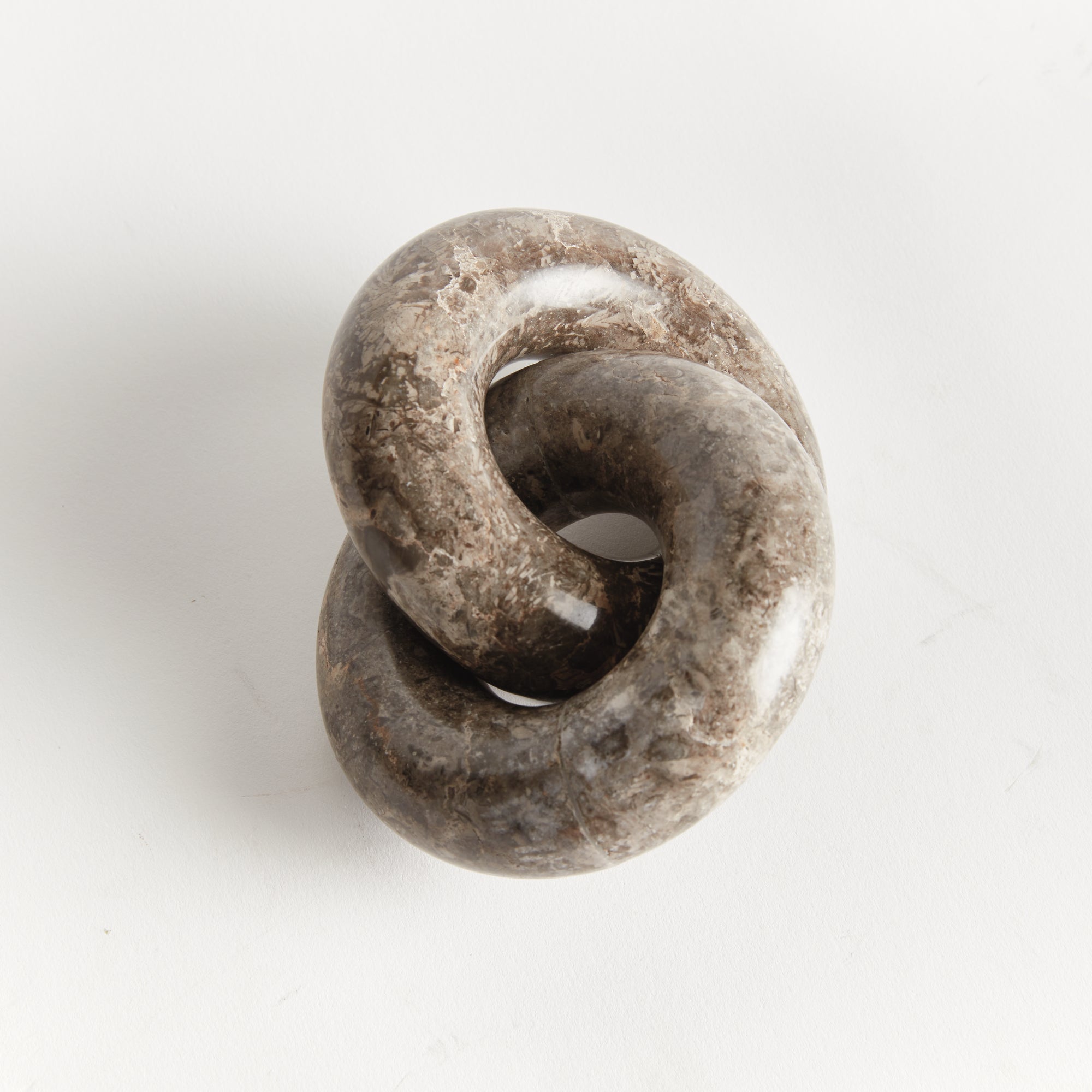 Linked Marble Rings Sculpture - View 4