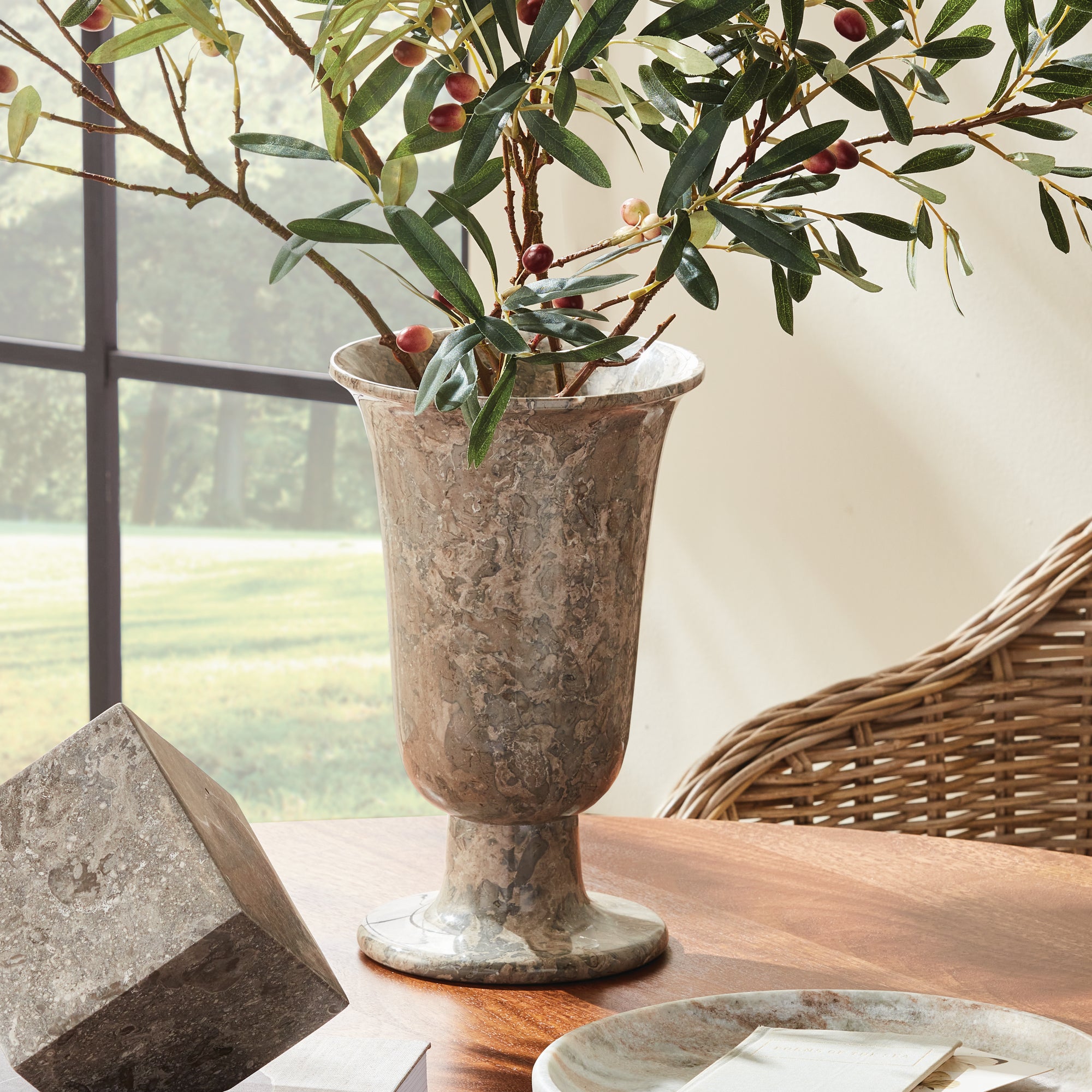CLARIA FOOTED VASE - view 5
