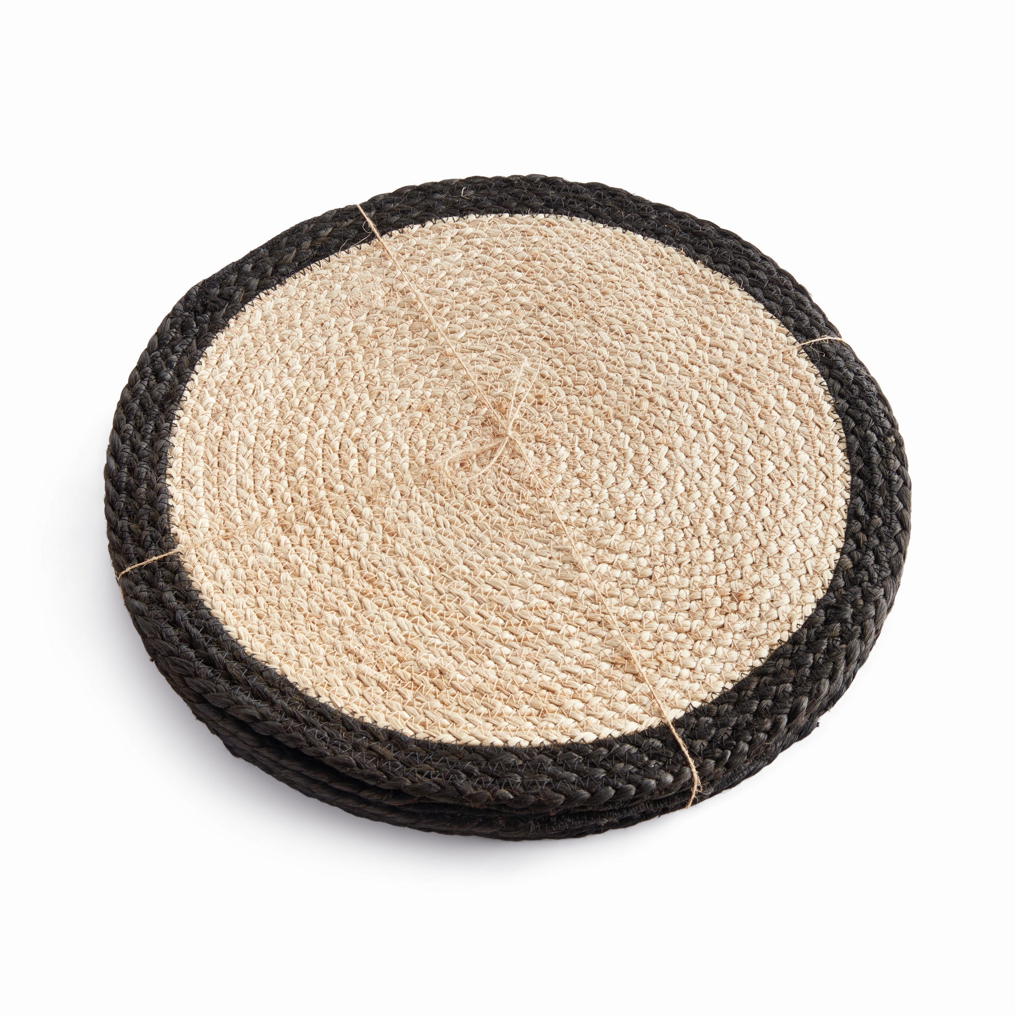 Jute Coil Round Placemats, Set Of 8