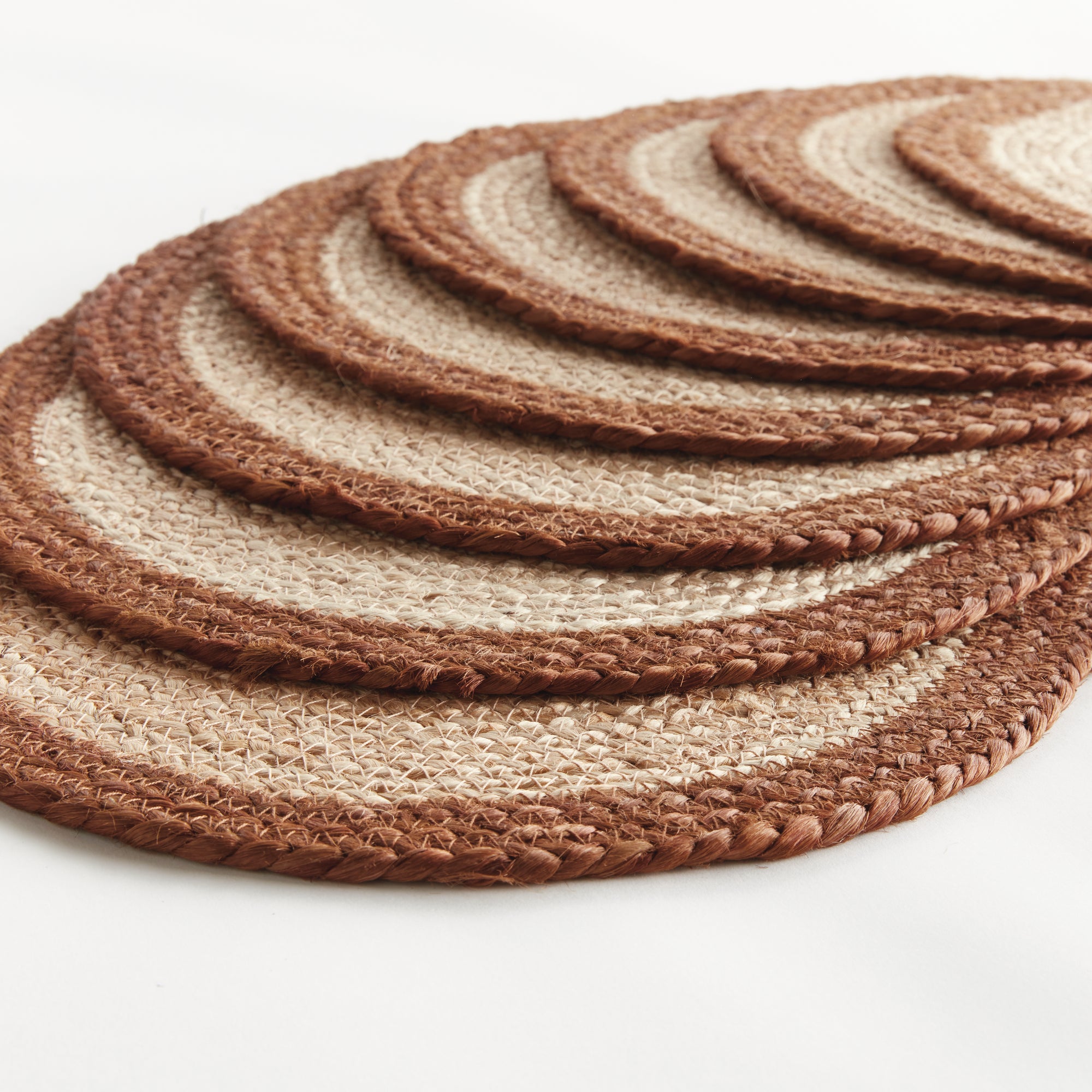 JUTE COIL OVAL PLACEMATS, SET OF 8 - view 2