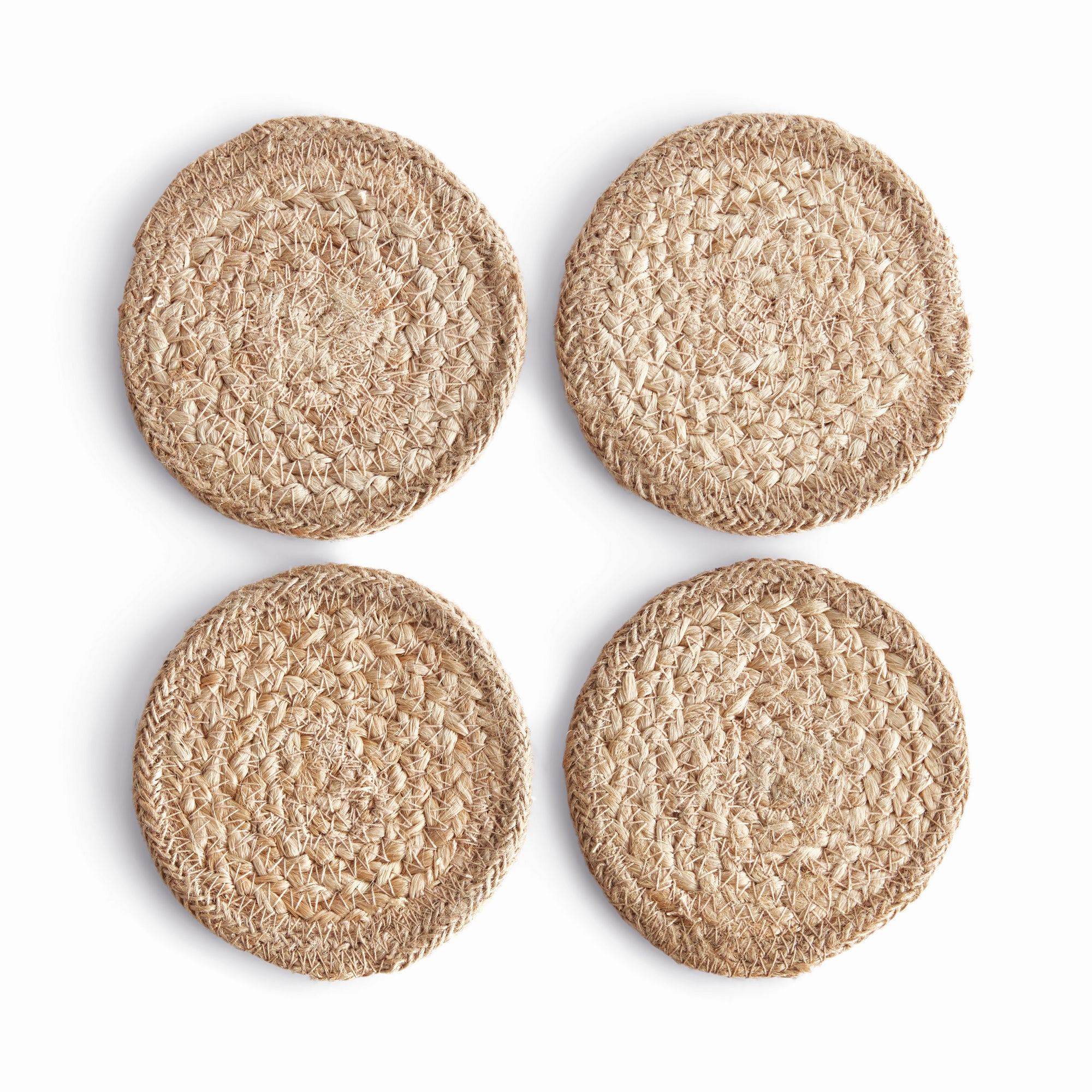 Jute Coasters, Set Of 4