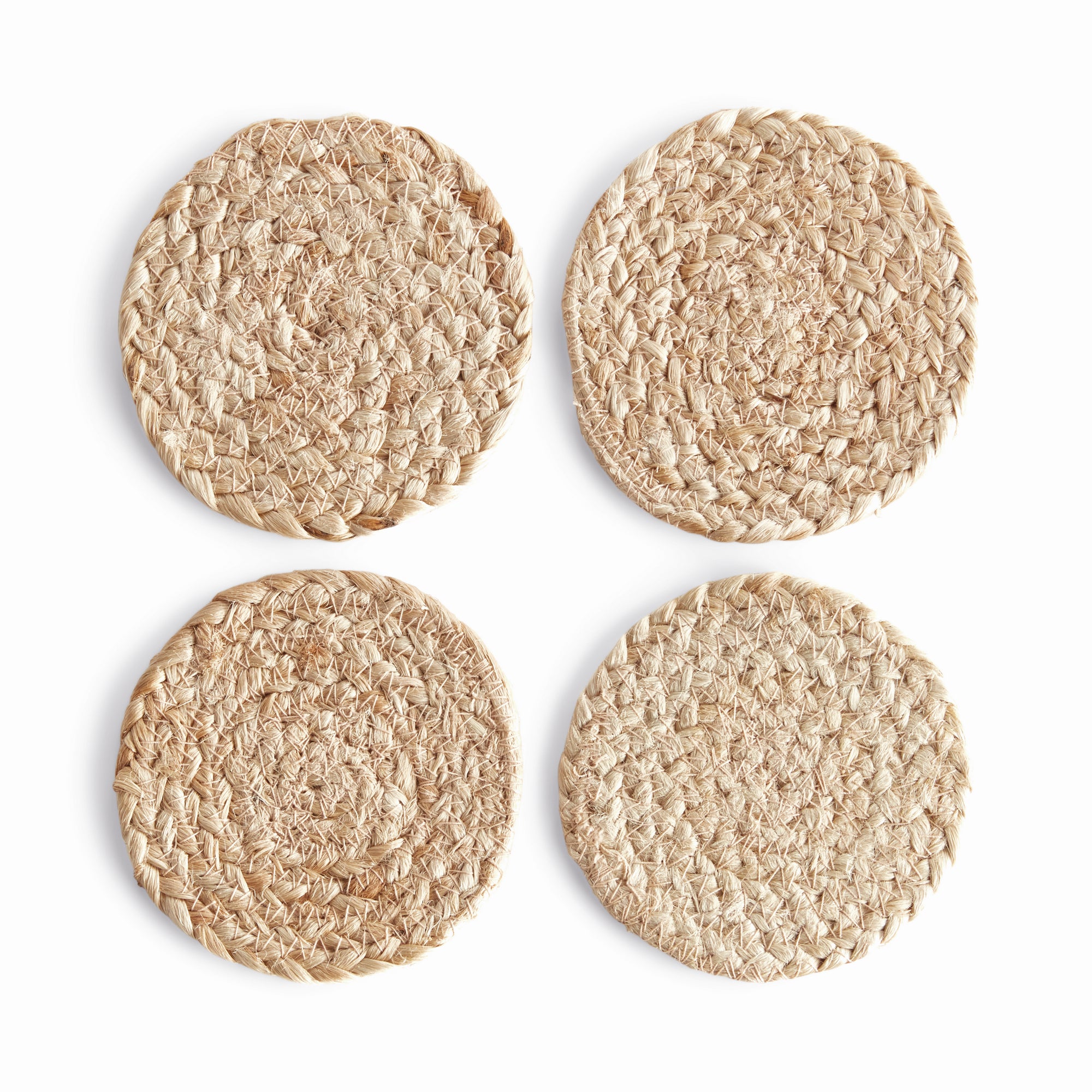 Jute Coasters, Set Of 4