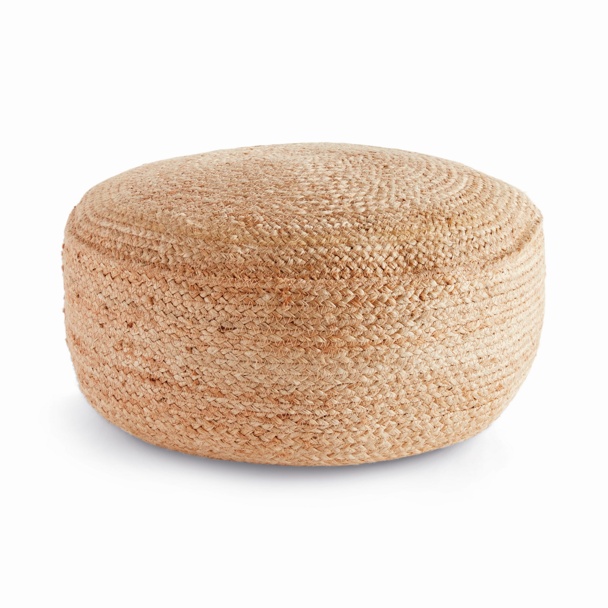 Jute Round Pouf