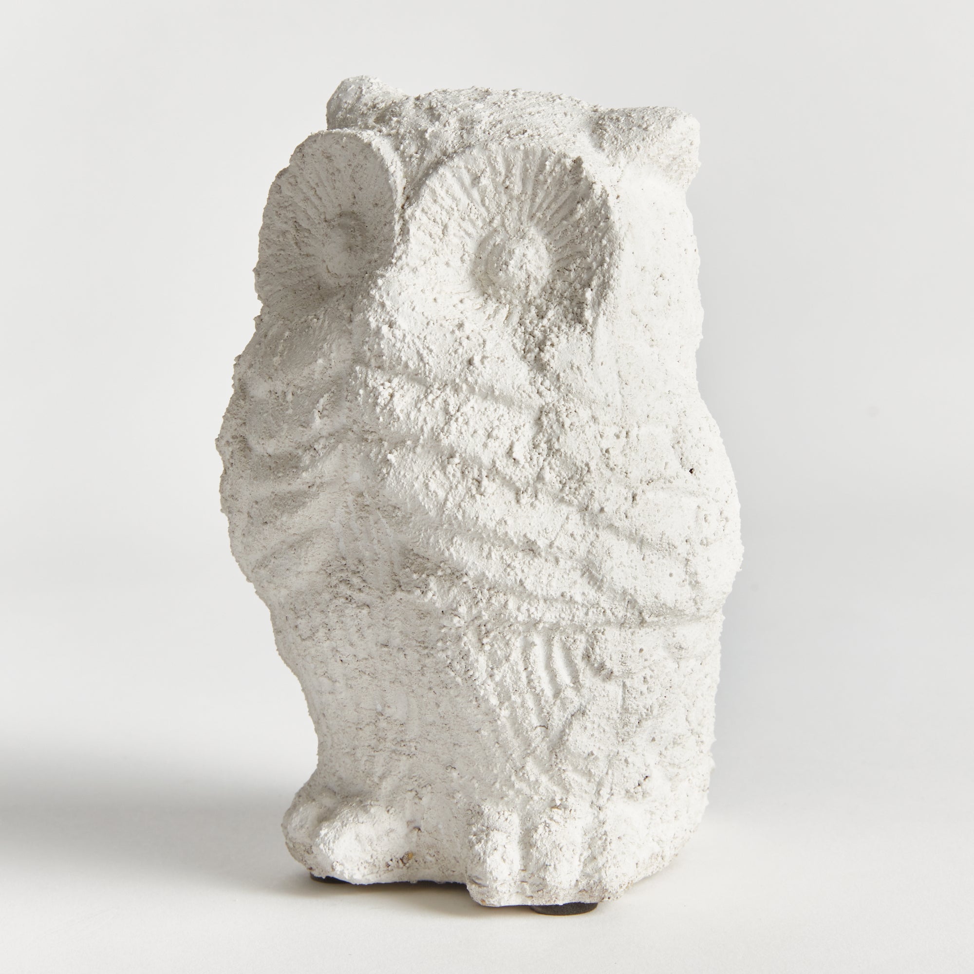 WEATHERED GARDEN OWL - view 2