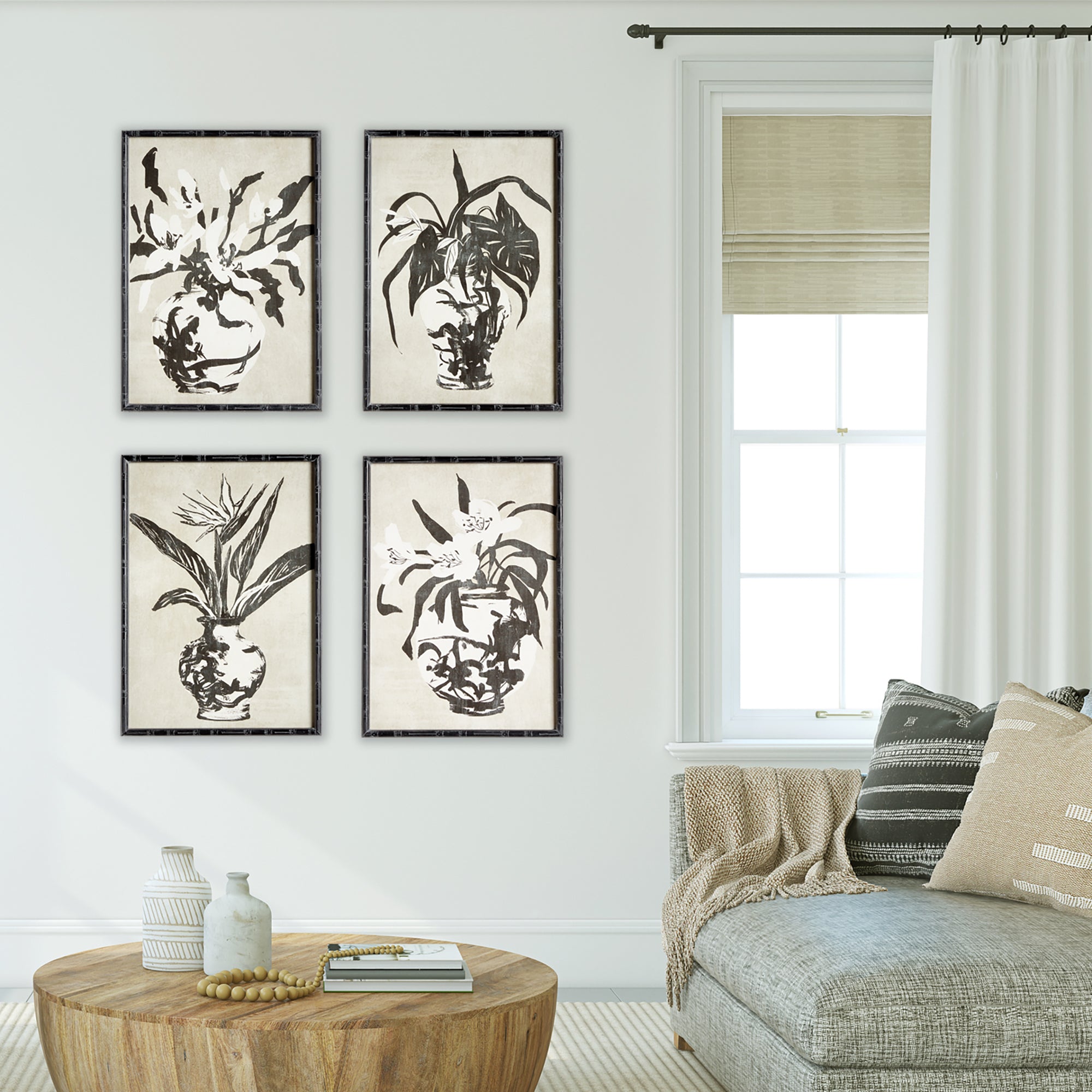 Chinoiserie Noir Prints, Set Of 4 - View 4