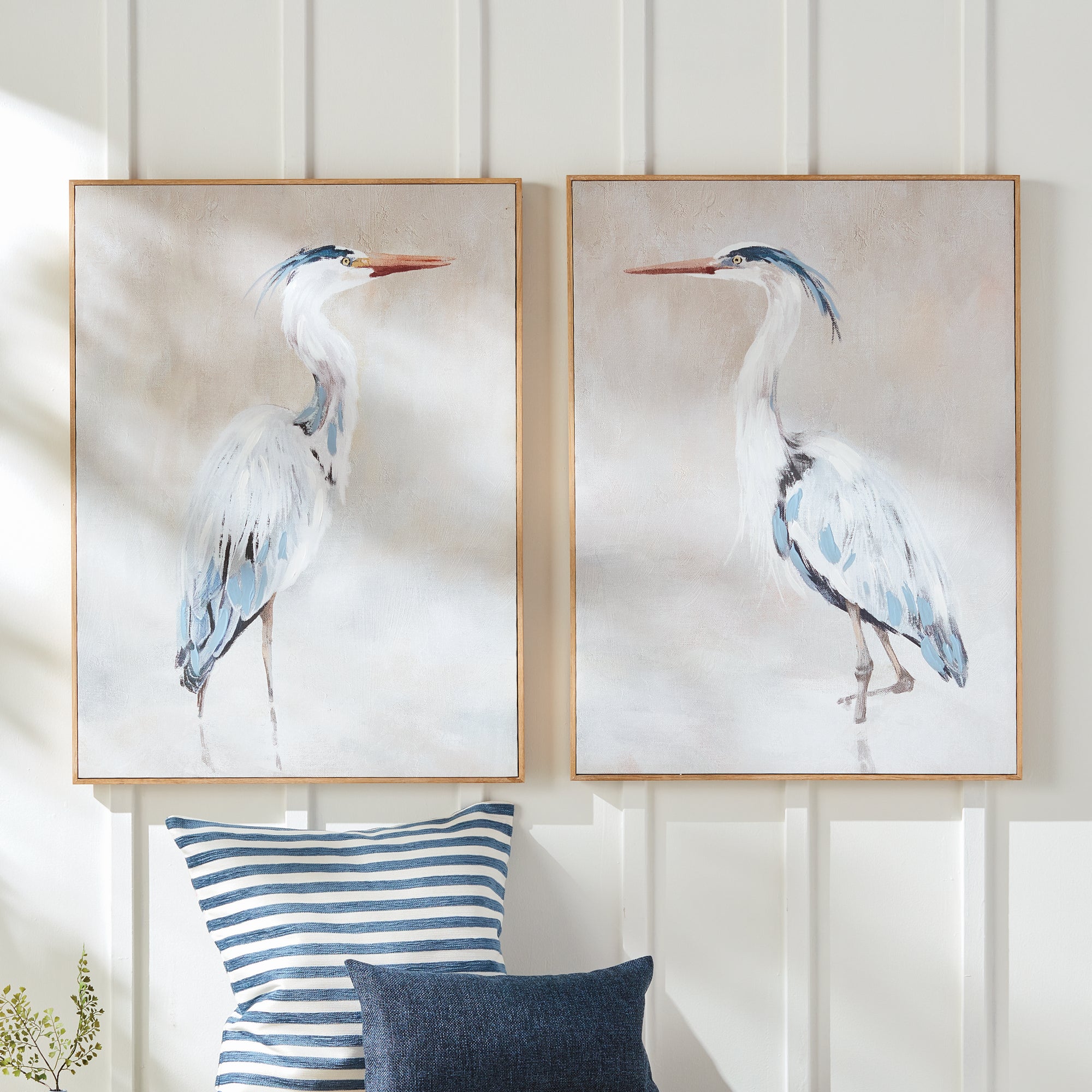HERON PAIR HAND-EMBELLISHED GICLEES, SET OF 2 - view 4