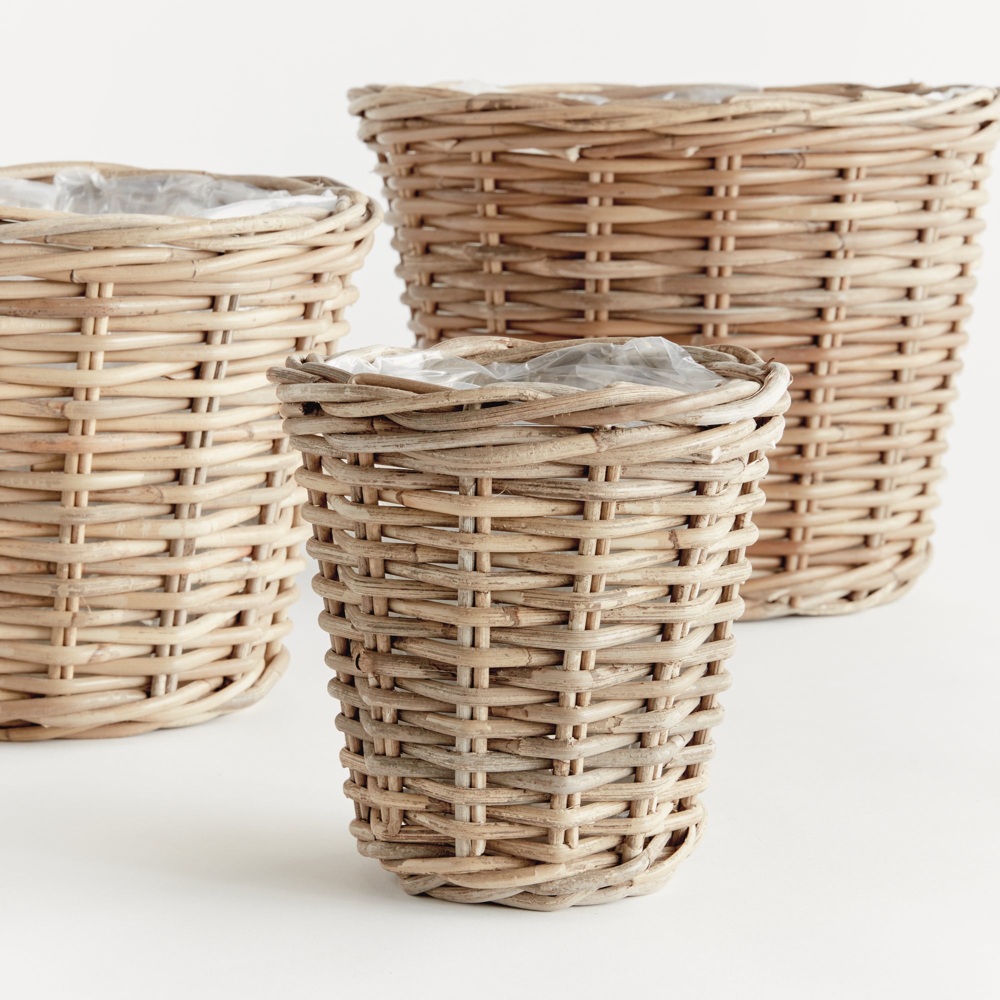 Normandy Tapered Basket Planters, Set Of 3 - View 2