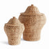 Water Hyacinth Ginger Jars, Set Of 2