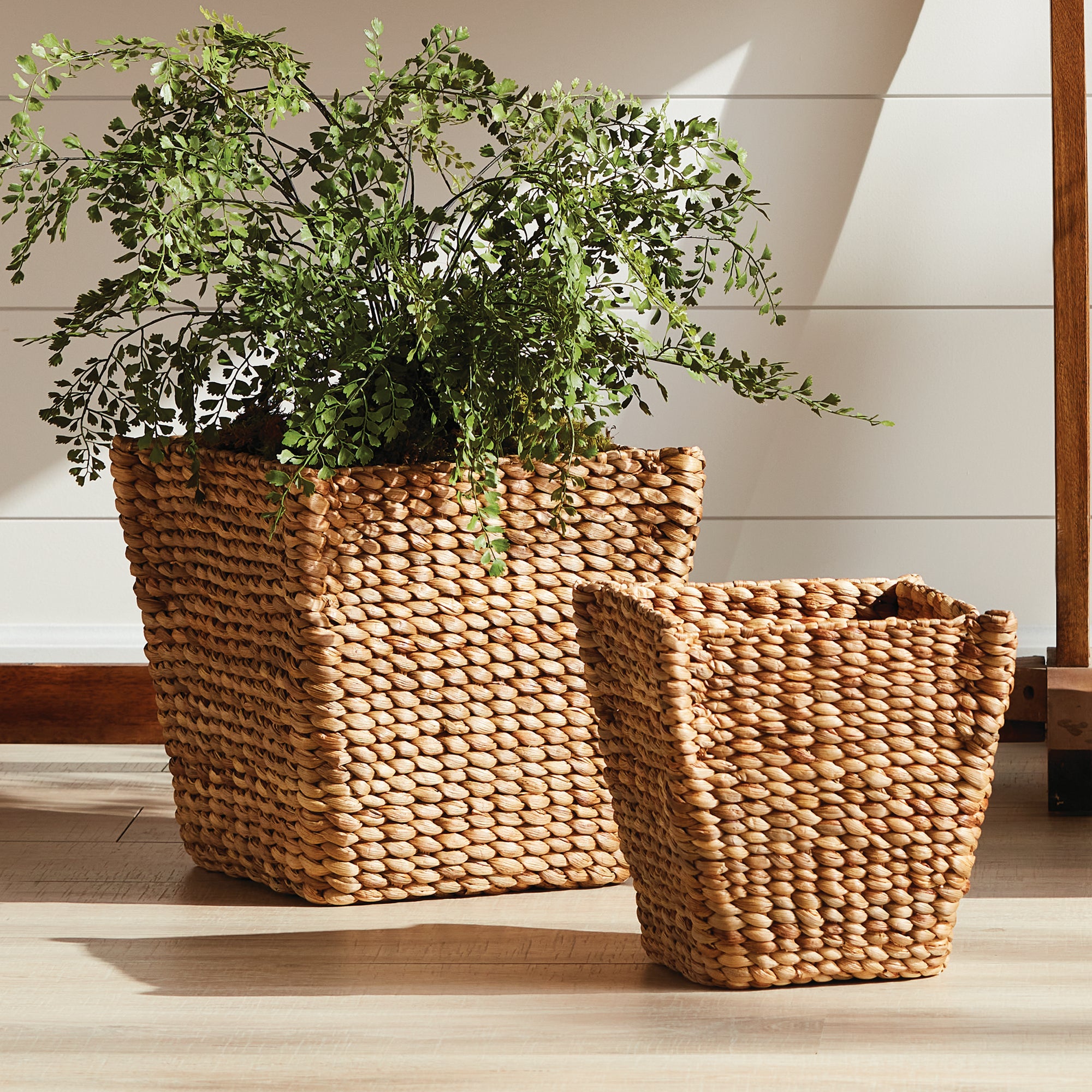 WATER HYACINTH TAPERED BASKETS, SET OF 2 - view 6