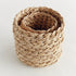 Abaca French Braid Storage Baskets Round, Set Of 2 - View 4