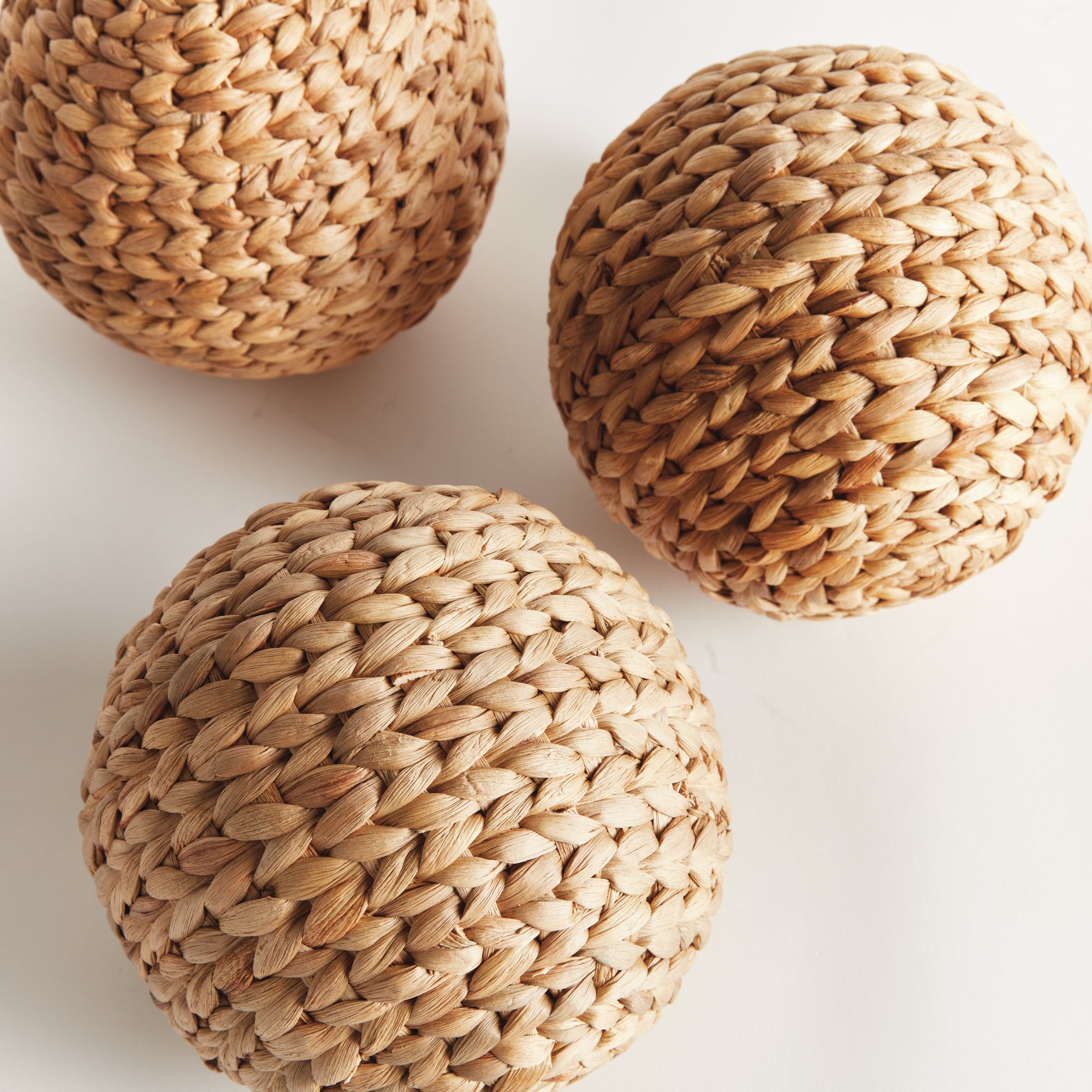Jace Water Hyacinth Orbs 6.5", Set Of 3 - View 3