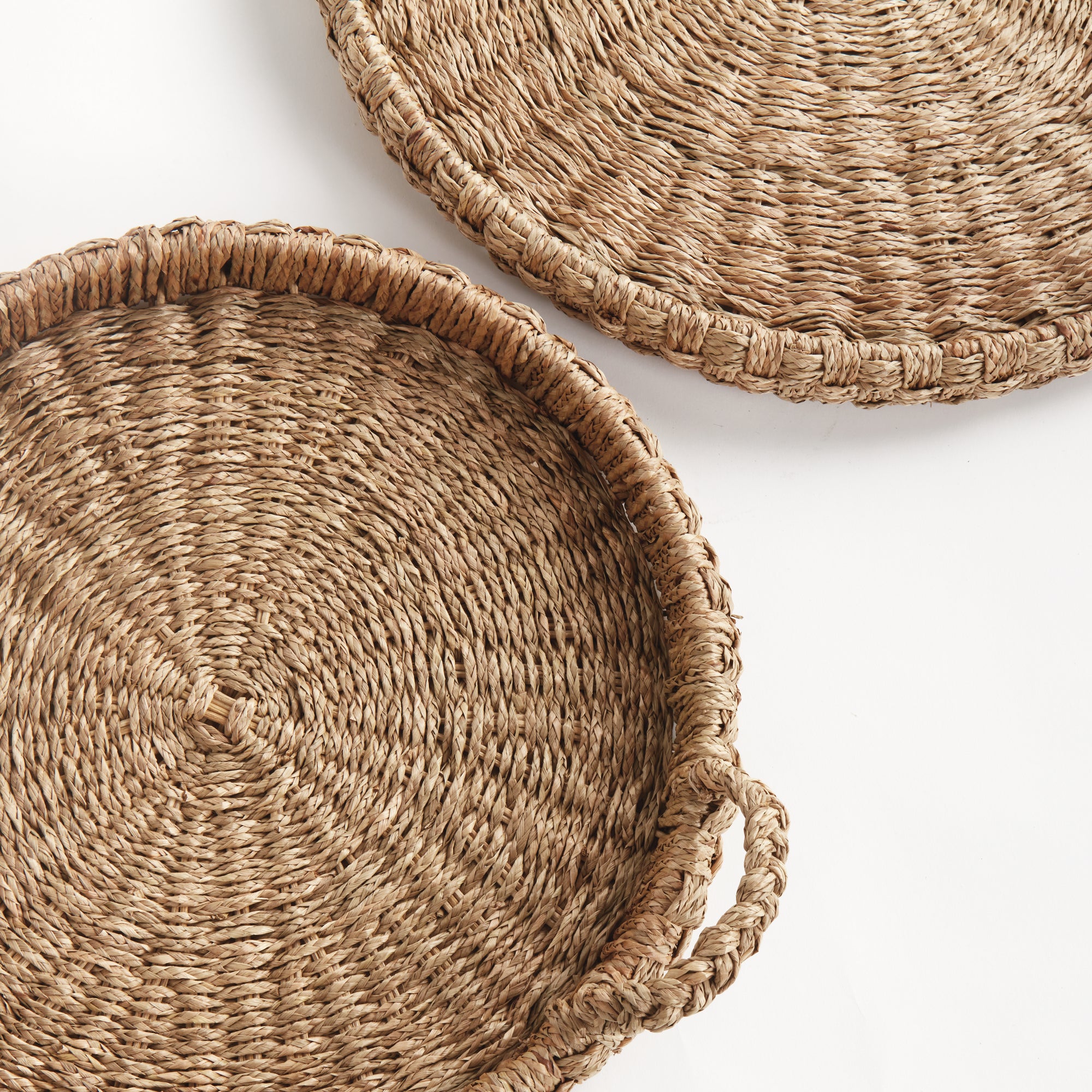 SAWYER ROUND TRAYS WITH HANDLES, SET OF 2 - view 3