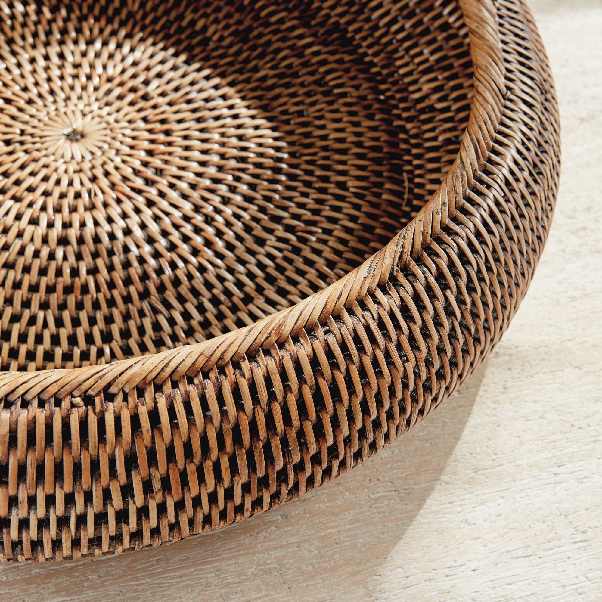 Burma Rattan Shallow Display Bowls, Set Of 2 - View 9