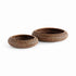 Burma Rattan Shallow Display Bowls, Set Of 2
