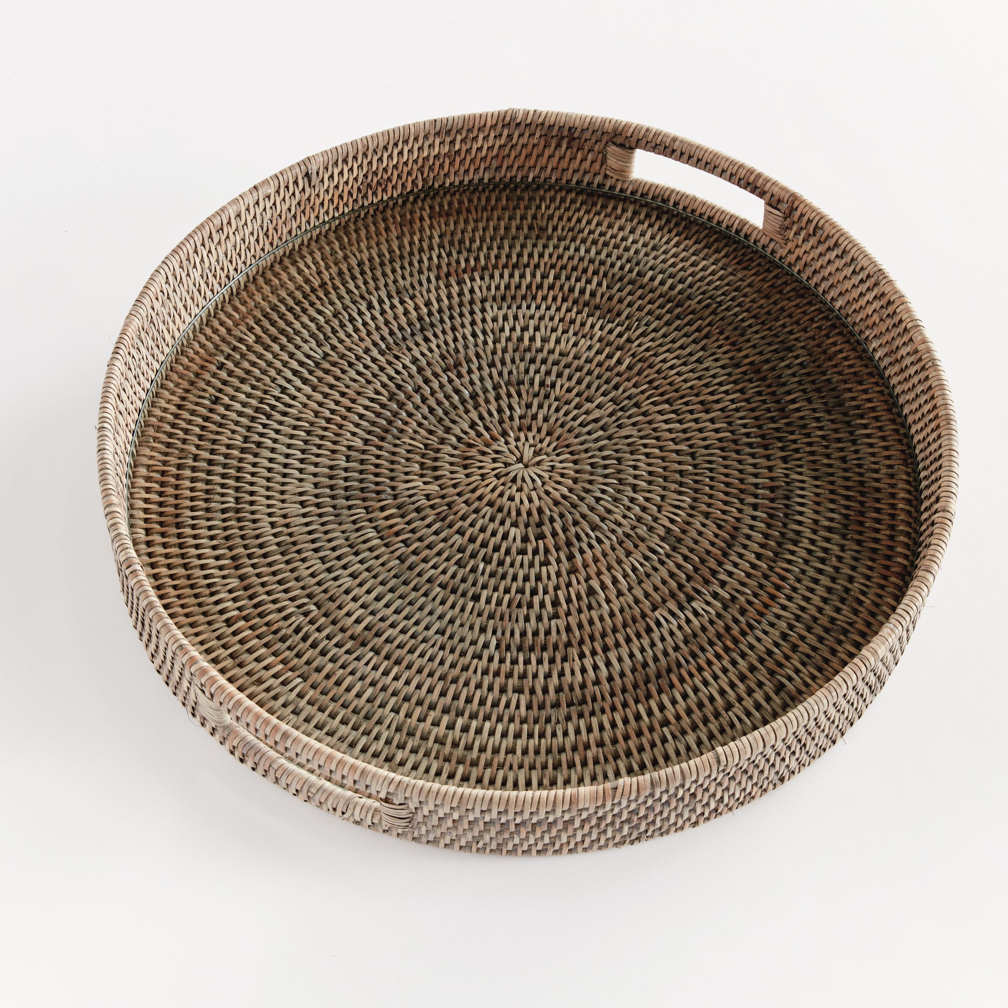 Burma Rattan Round Serving Tray Large - View 2