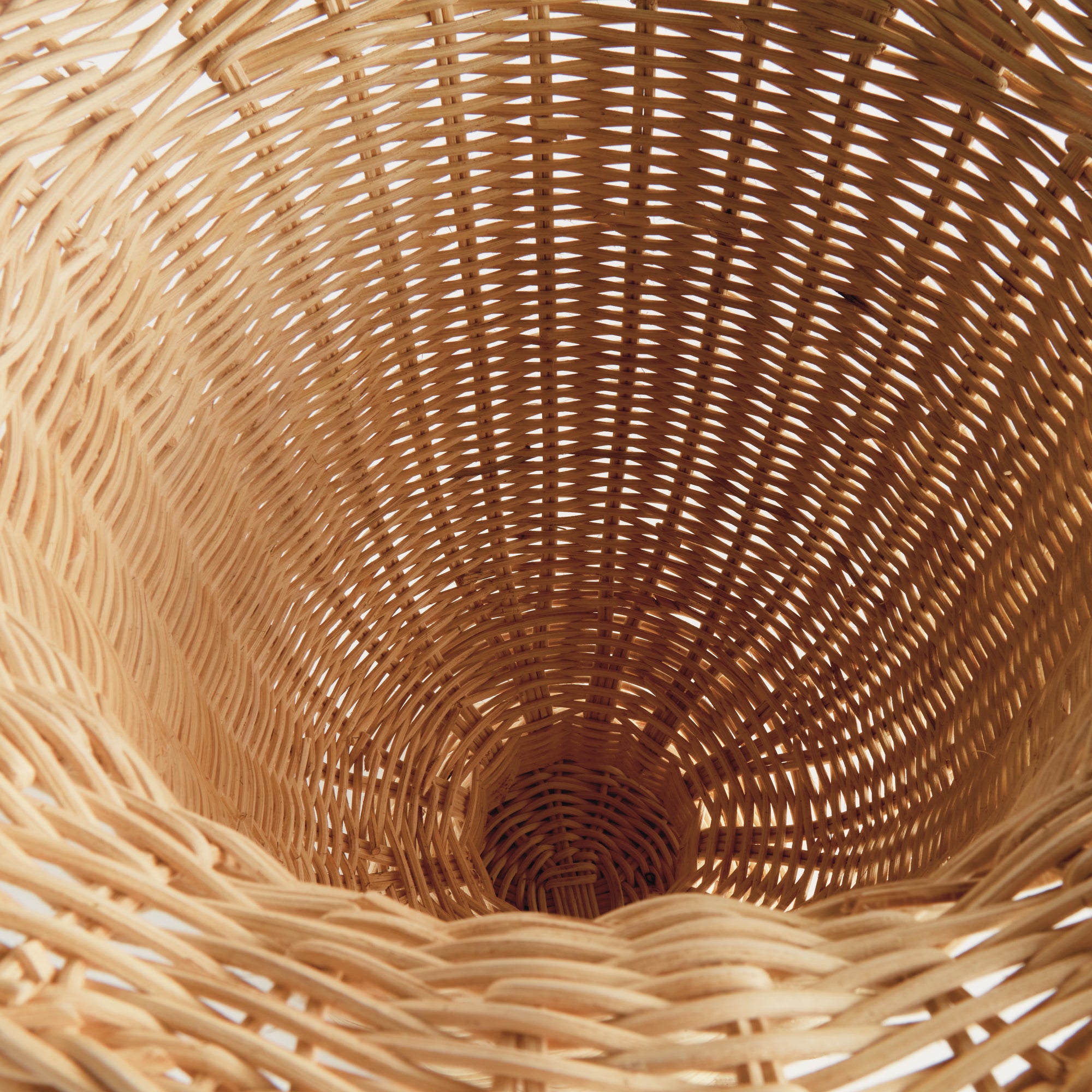 Myra Rattan Scalloped Edge Footed Urn - View 3