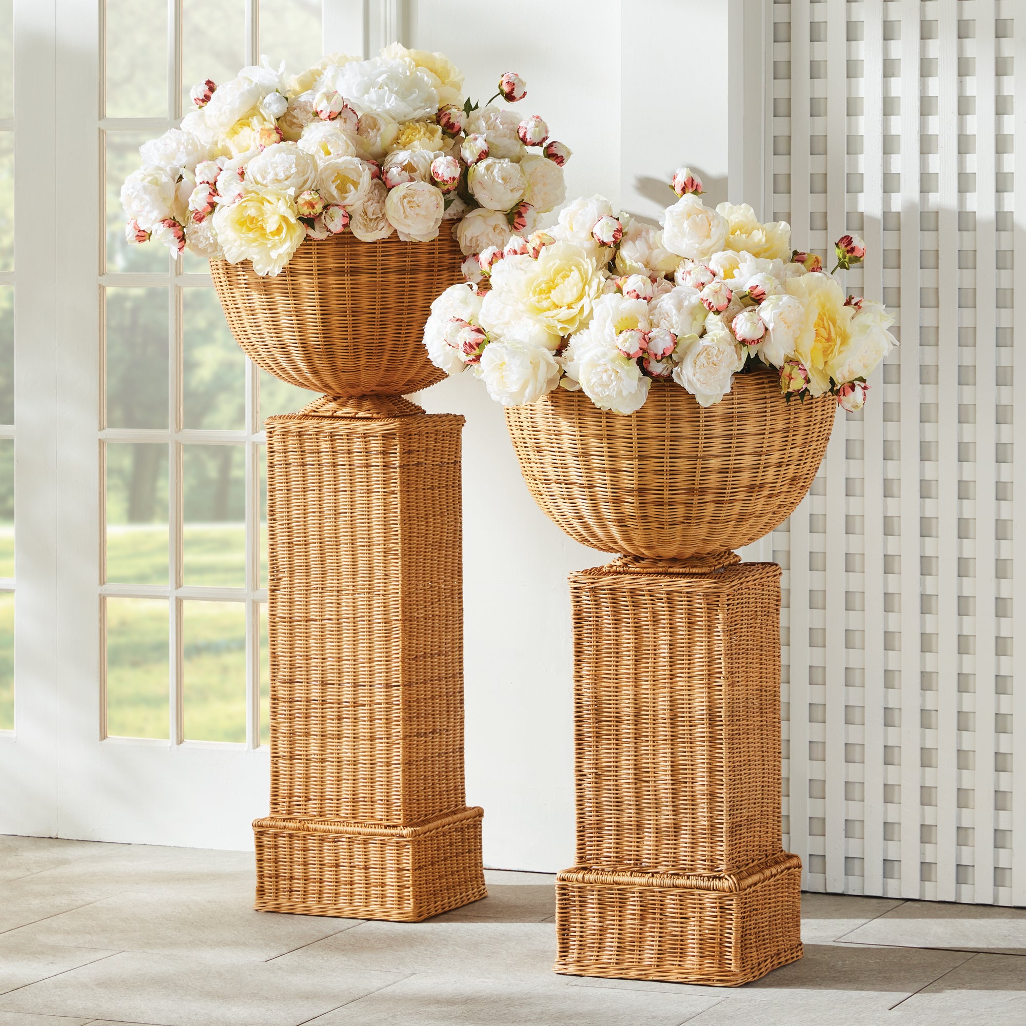 Charleston Rattan Pedestal Short - View 5