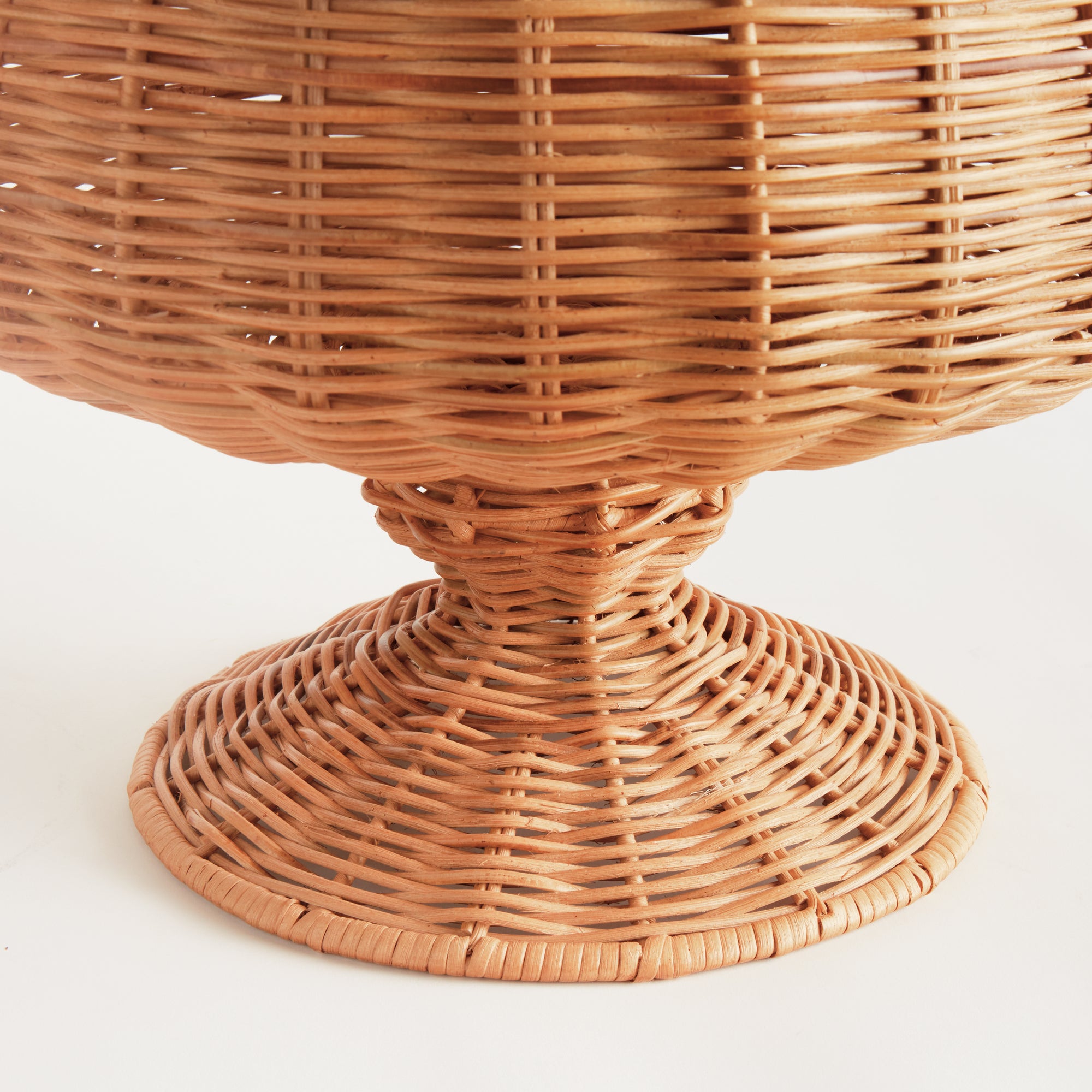 Chesapeake Rattan Footed Urn Wide - View 3