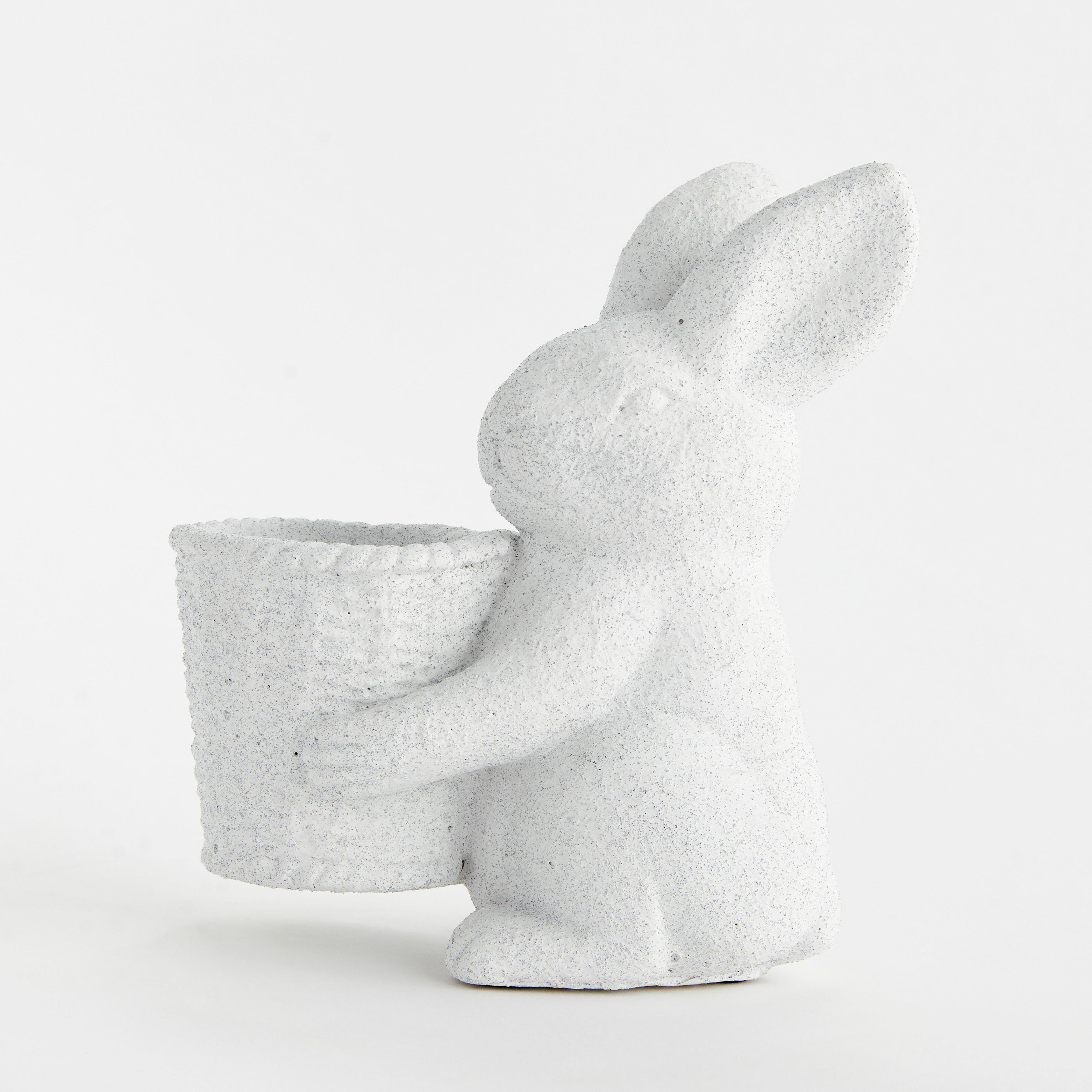 Janie Rabbit With Basket Pot - View 3