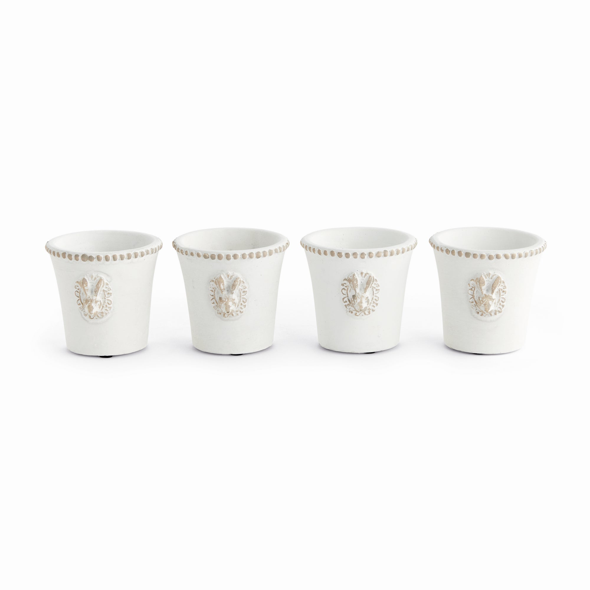 Classic Rabbit Mini Pots, Set Of 4