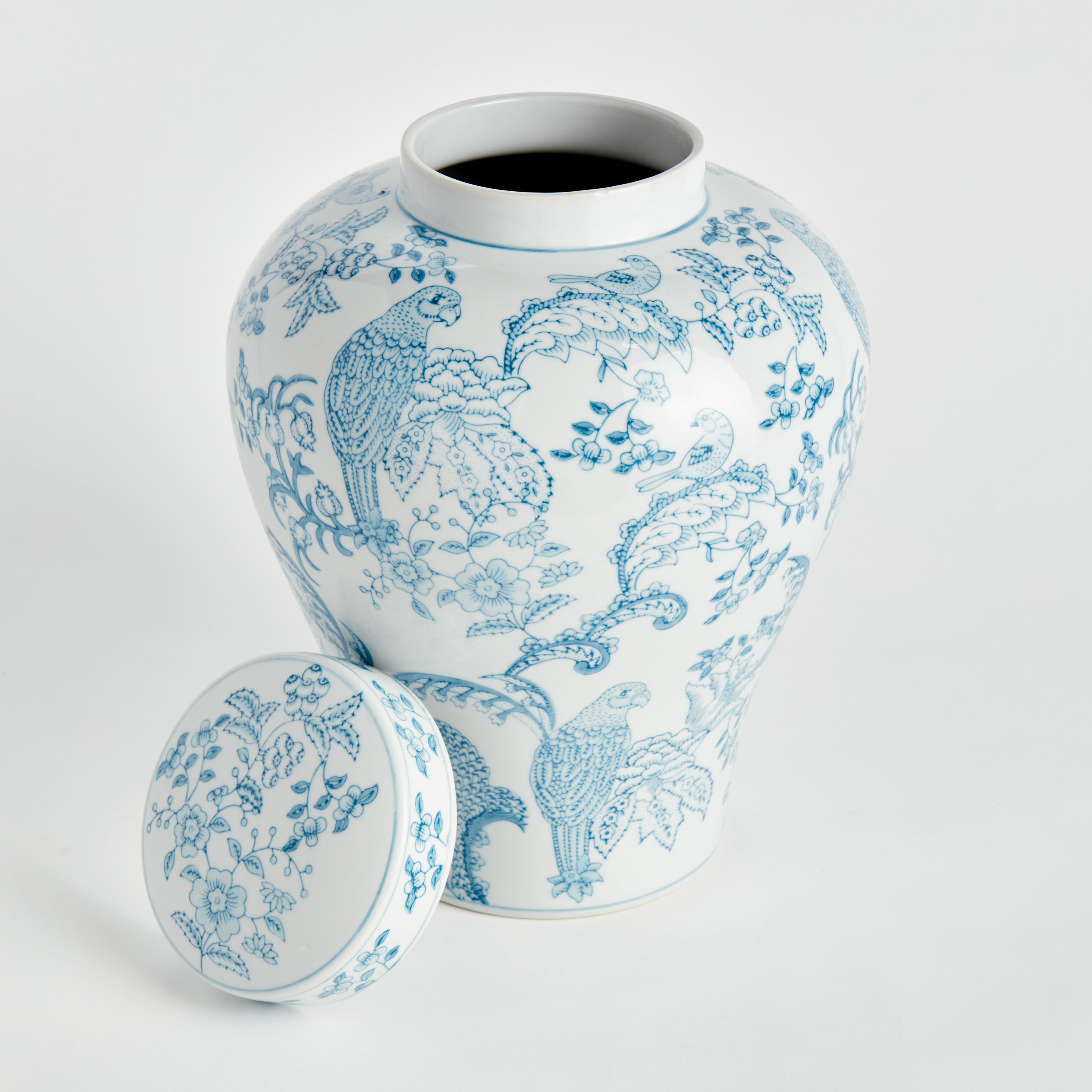 Monarch Parrot Ginger Jar - View 3