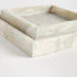 JOHANNA SQUARE MARBLE TRAYS SMALL, SET OF 2 - view 5