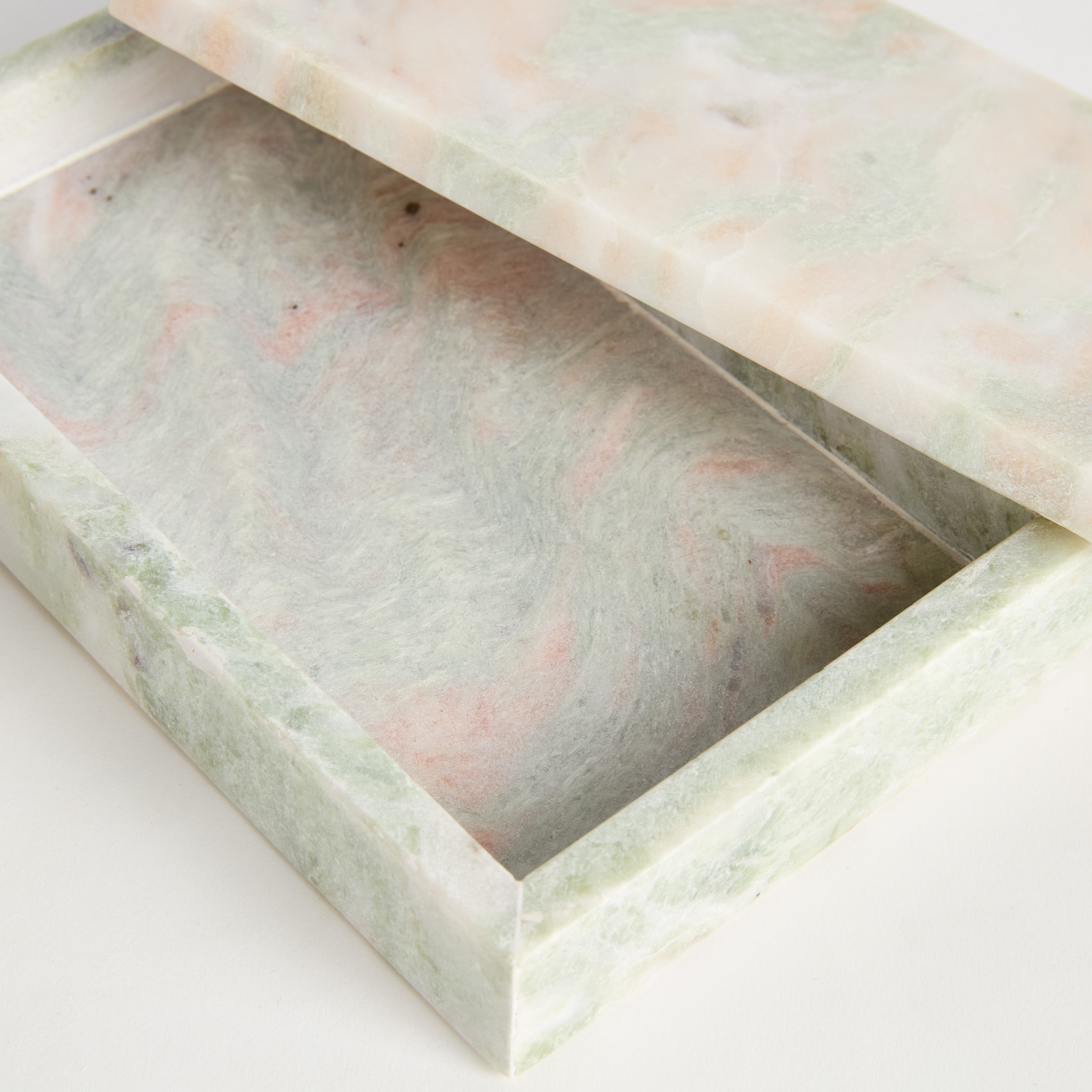 JOHANNA MARBLE LIDDED BOXES, SET OF 2 - view 2