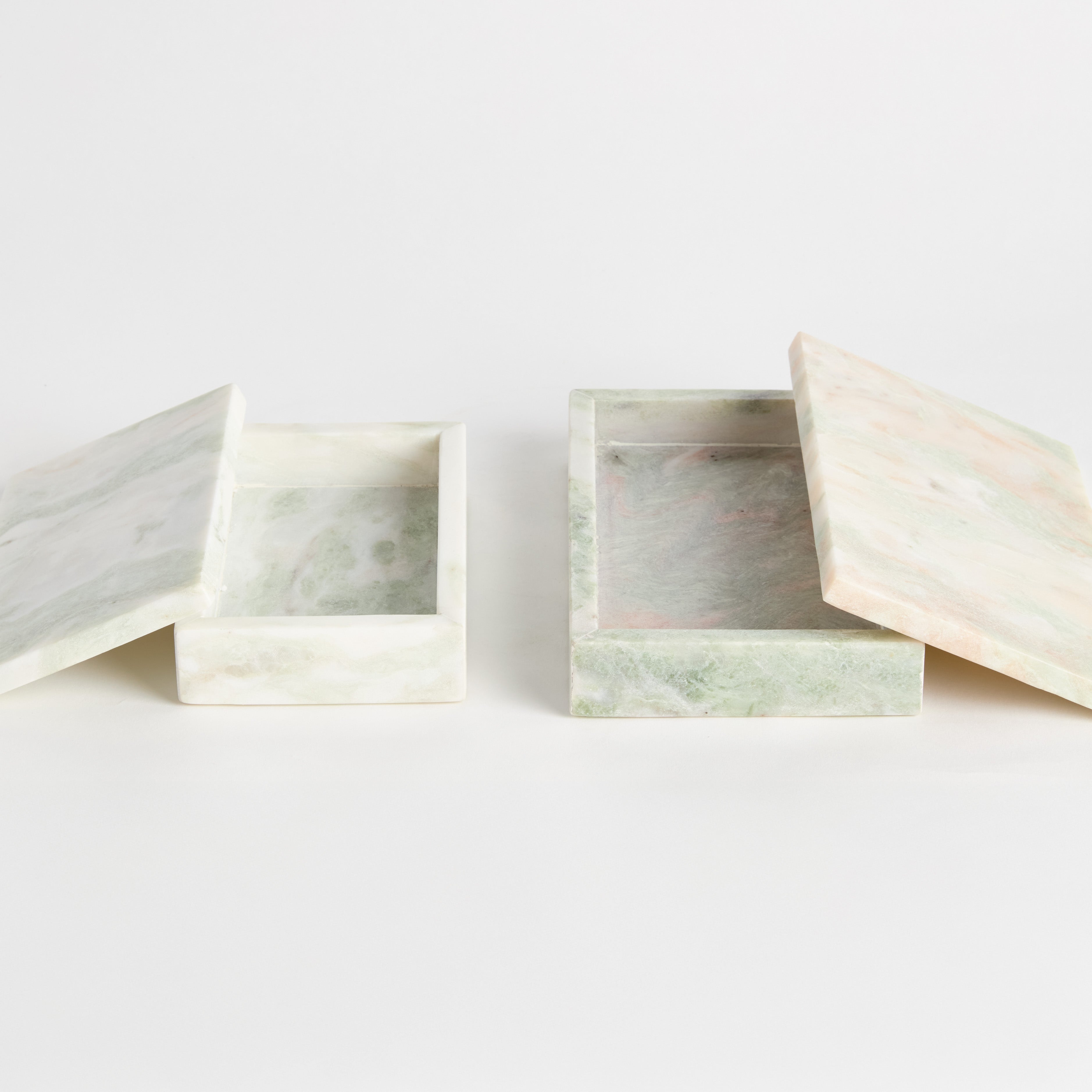 Johanna Marble Lidded Boxes, Set Of 2 - View 5