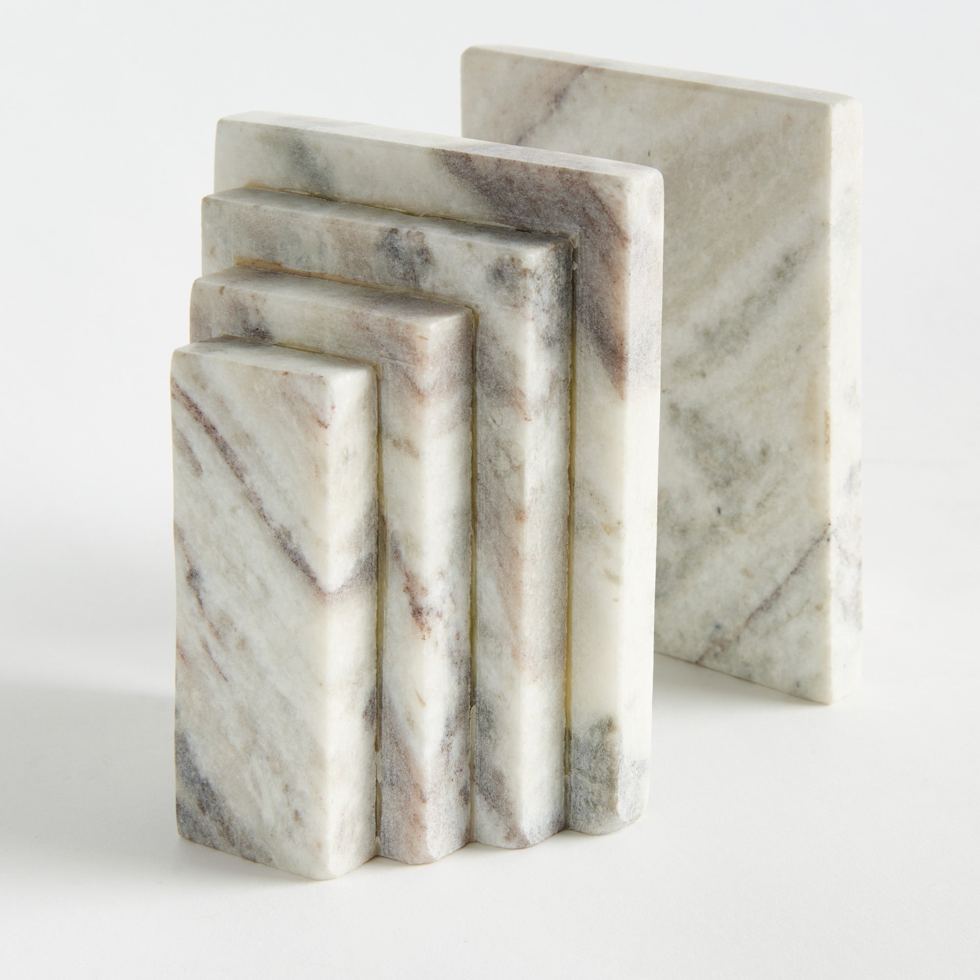 Jaqueline Marble Bookends St/2 - View 3