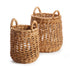 CAM BANANA LEAF BASKETS W/ HANDLES, SET OF 2