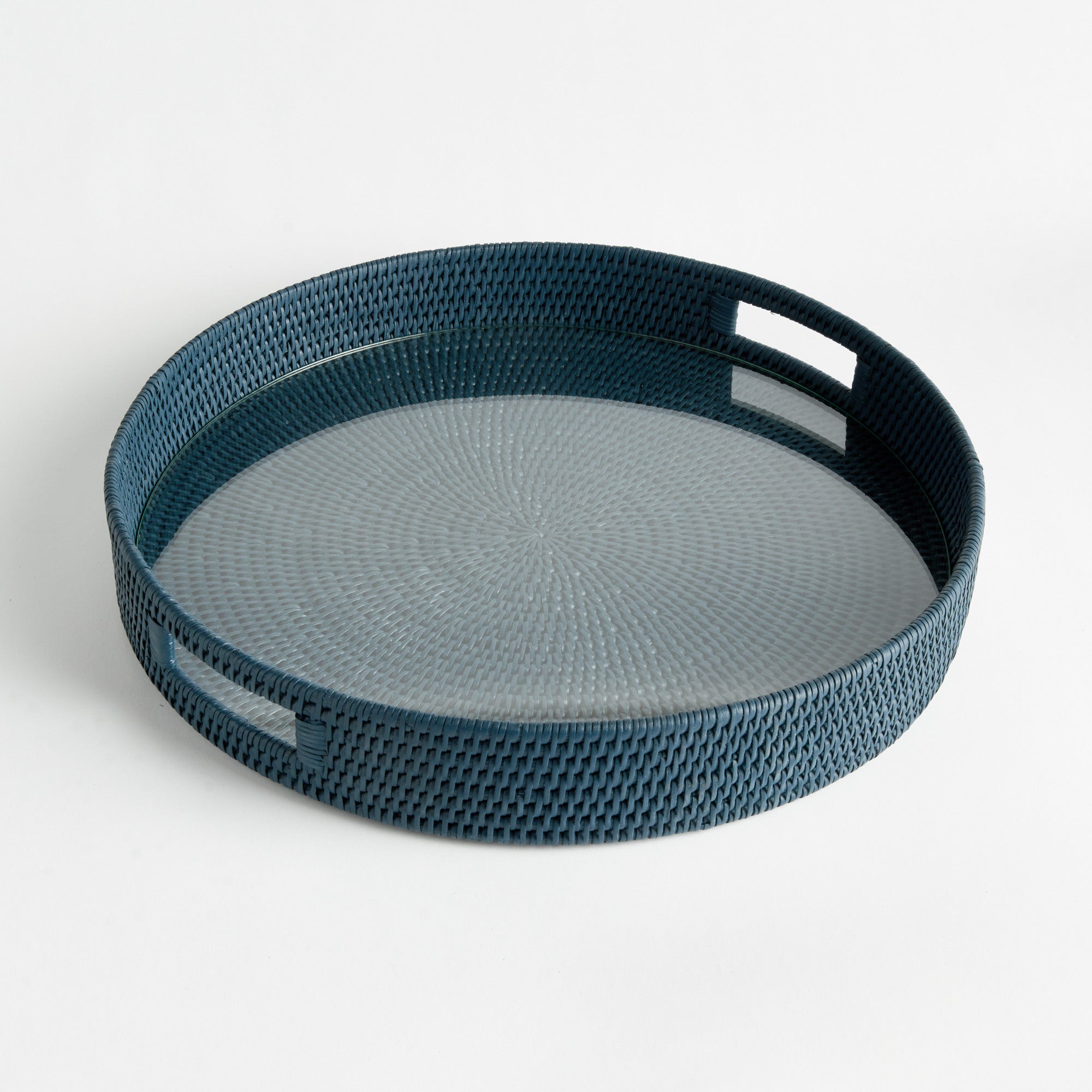 Burma Rattan Round Serving Tray Large - View 2