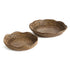 Burma Rattan Scalloped Trays St/2