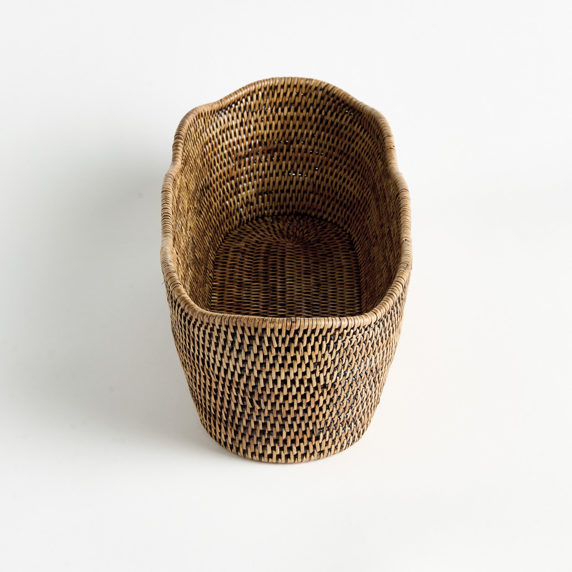 Burma Rattan Oval Cachepot - View 4