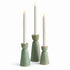 GREEN LIBBEY TAPER HOLDERS SET OF 3 BY NAPA HOME & GARDEN - A. Dodson's