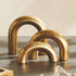 GOLD ARCO SCULPTURES SET OF 3 BY NAPA HOME & GARDEN - A. Dodson's