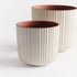 WHITE TASHA POTS SET OF 2 BY NAPA HOME & GARDEN - A. Dodson's