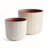 WHITE TASHA POTS SET OF 2 BY NAPA HOME & GARDEN - A. Dodson's