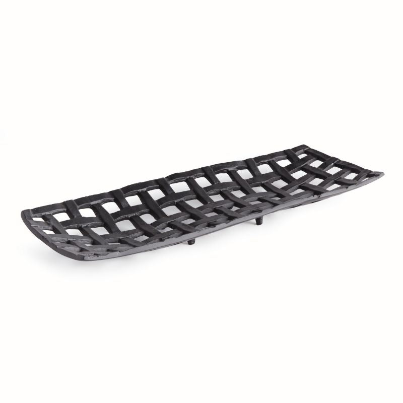 BLACK LOPA DECORATIVE RECTANGULAR TRAY BY NAPA HOME & GARDEN - A. Dodson's