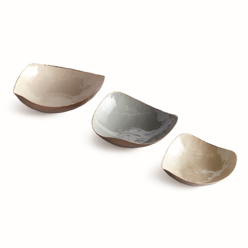 CREAM CAMRYN DECORATIVE BOWLS SET OF 3 BY NAPA HOME & GARDEN - A. Dodson's