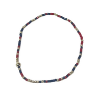 gameday hope unwritten bracelet - matte navy and bright red by enewton