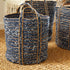 Denim Round Baskets, Set Of 3 - View 8