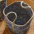 Denim Round Baskets, Set Of 3 - View 9