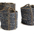 Denim Round Baskets, Set Of 3 - View 3