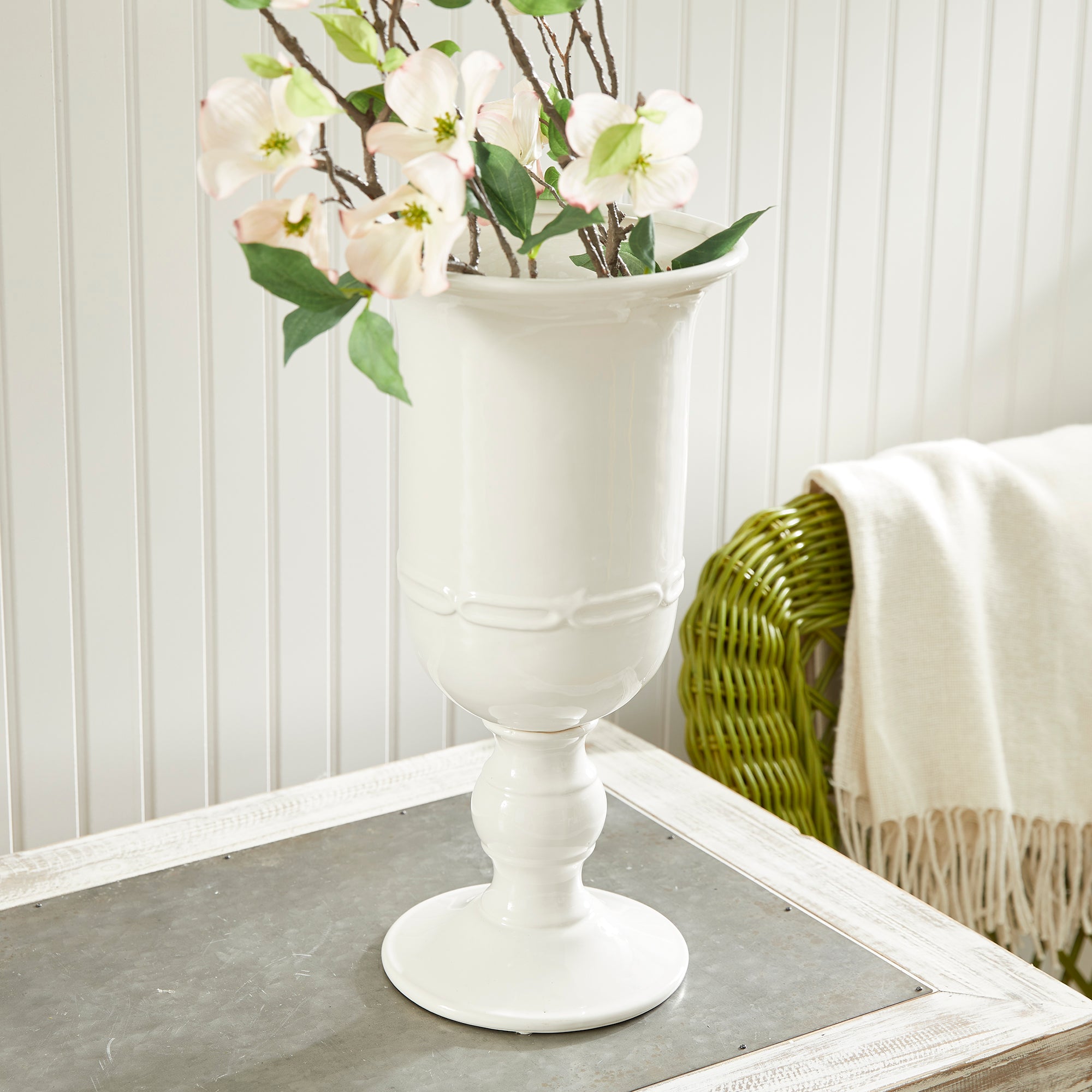 Mirabelle Petite Pedestal Urn - View 6