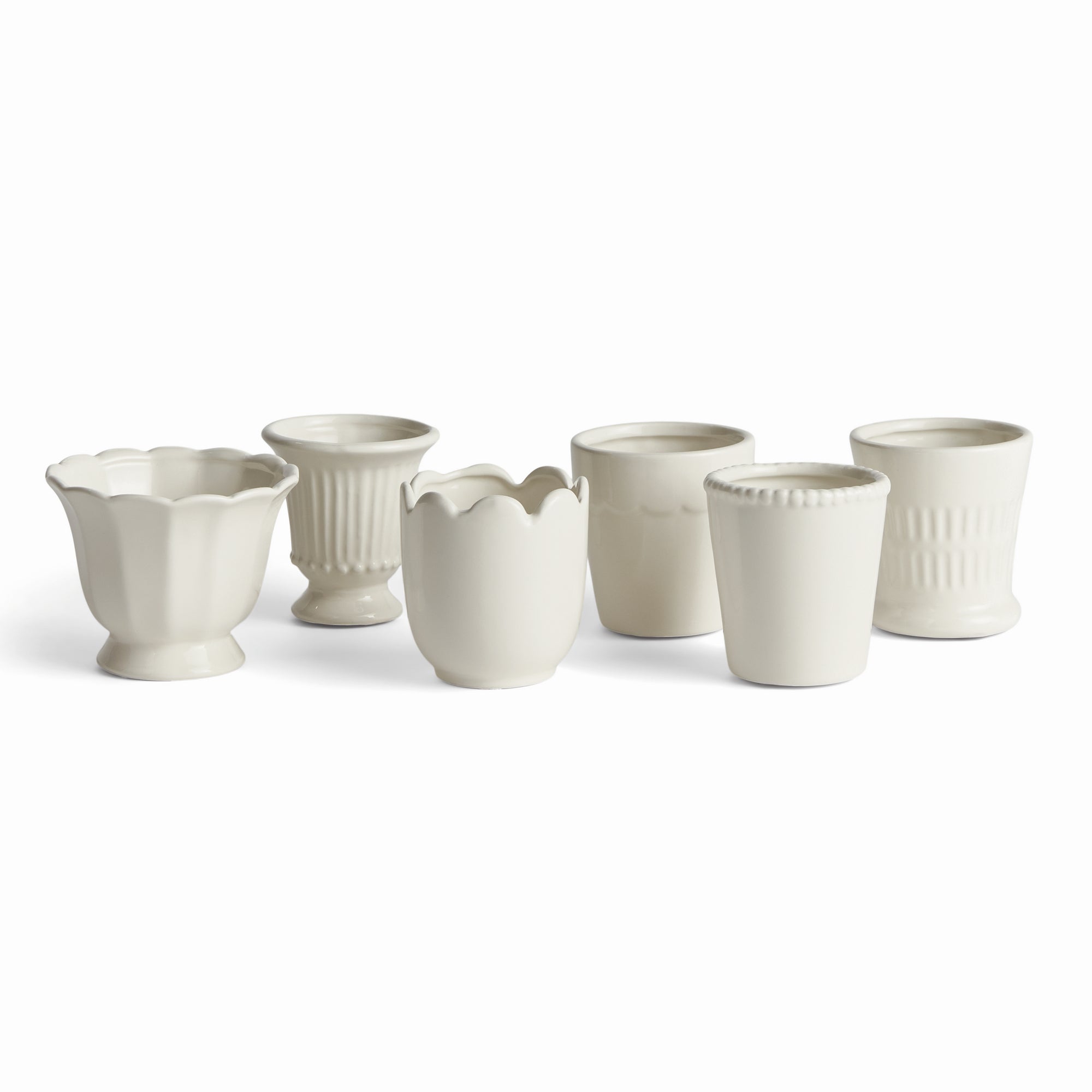 Mirabelle Mini Cachepots, Set Of 6