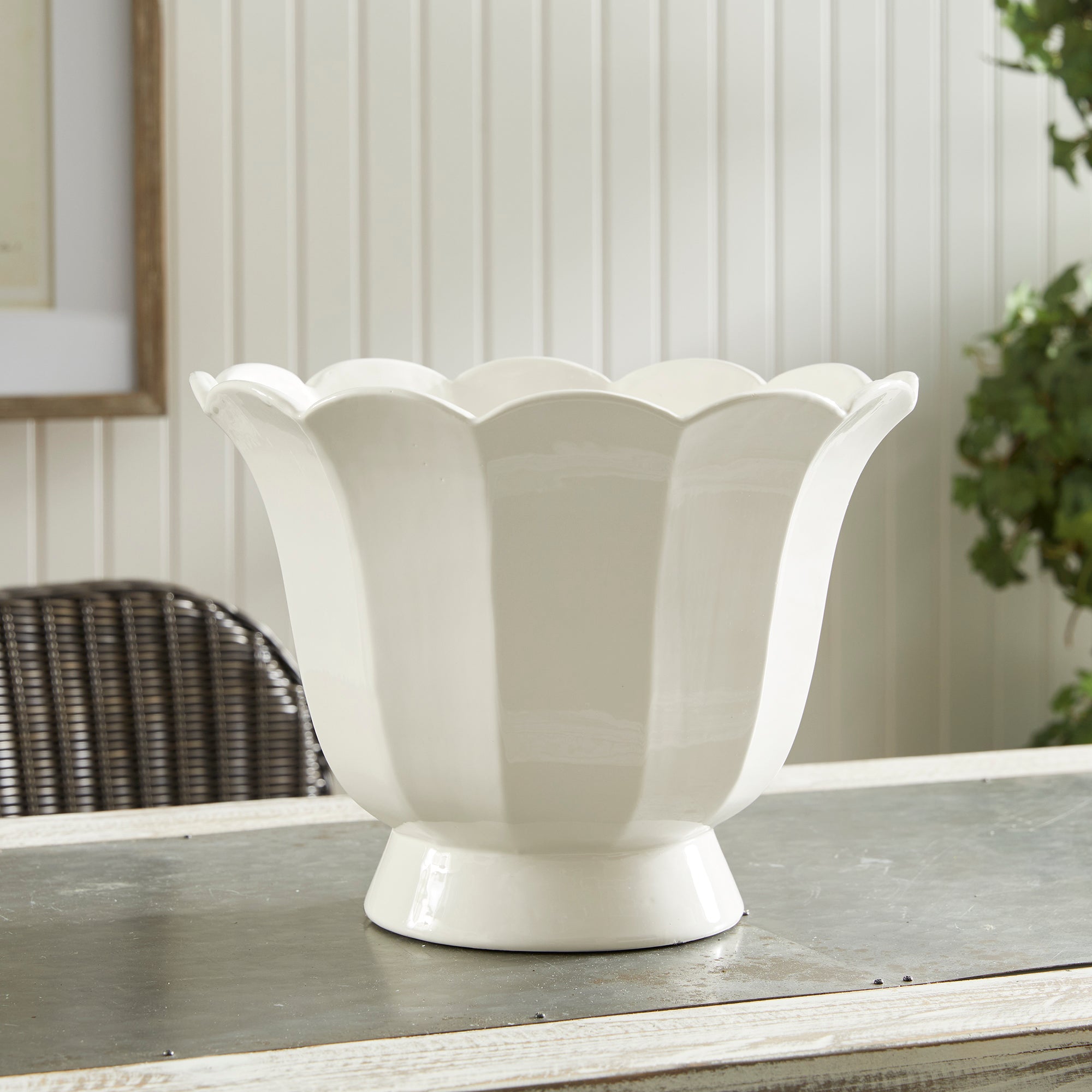 Mirabelle Fluted Cachepot Large - View 7