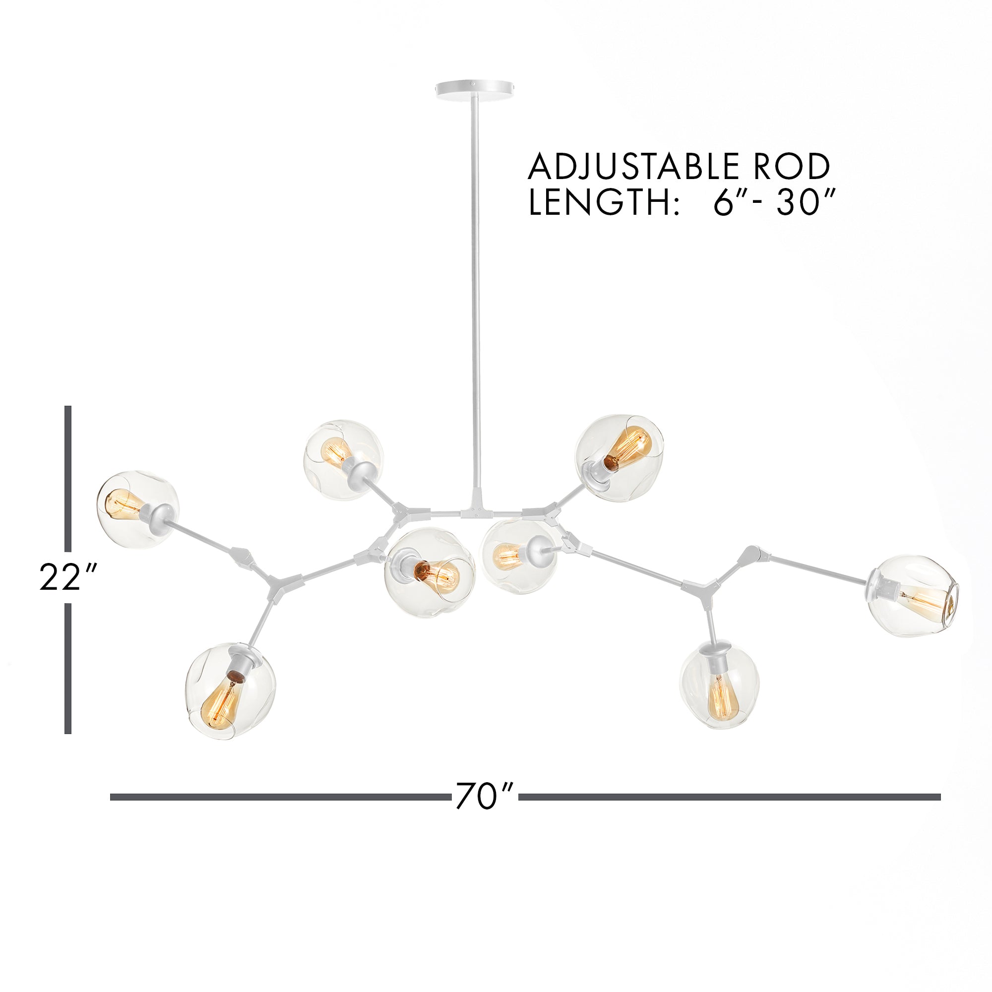 Daniella Globe Chandelier - View 2